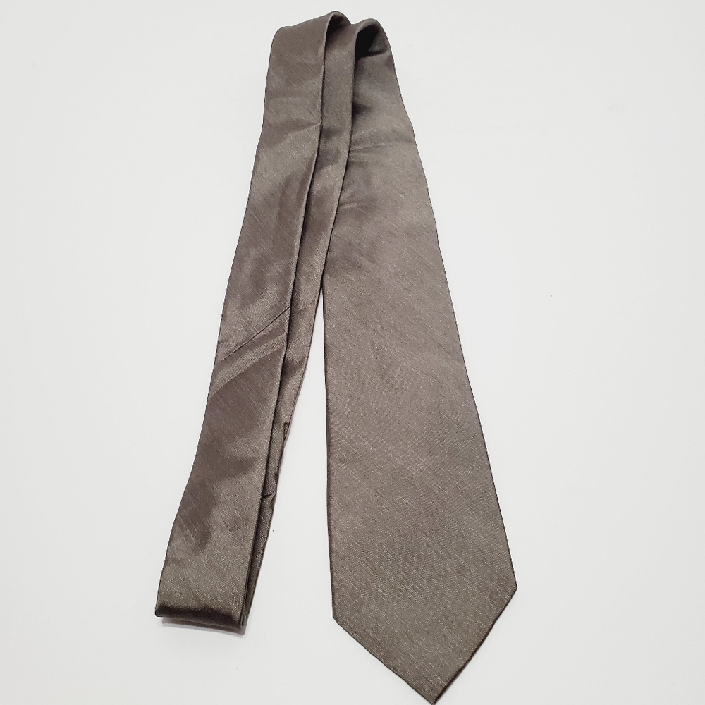 Joseph Abboud Necktie Solid Gray Pattern Men's Si… - image 2